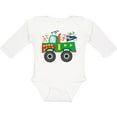 thumbnail image 3 of Inktastic 1st Birthday Truck Boys Long Sleeve Baby Bodysuit, 3 of 5