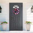 thumbnail image 4 of PALIFEUR 4th of July Wreath, 13.78 Inch Patriotic Wreaths for Front Door, Artificial Floral Door Wreaths Decorations for Memorial Day Independence Day Veterans Day, Red Blue White, 4 of 6