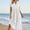 White, variant on cocolona Summer Dresses for Women V Neck Short Sleeve Pleated Flowy Long Dress Casual Loose Vacation Beach Sun Dress with Pockets
