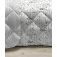 thumbnail image 3 of Nautical Down Alternative Comforter, Monochromatic Pattern of a Shark Fins Repetitive Danger in Ocean Pattern, Microfiber Quilt for All Season, 5 Sizes, Charcoal Grey White, by Ambesonne, 3 of 3