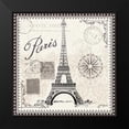 thumbnail image 2 of Penner, Janelle 12x12 Black Modern Framed Museum Art Print Titled - Bonjour Paris IV, 2 of 5