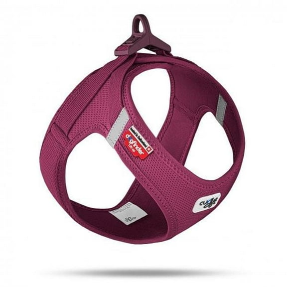 Curli AG 640101 Clasp Vest Air-Mesh Dog Harness, Ruby - Extra Small