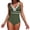 D15/Army Green, variant on Afdoent One Piece Swimsuit For Women Casual Tummy Control Swimsuit V Neck Tankini Bathing With High Waisted Bottoms And Back Coverage 2026 Summer Swimwear