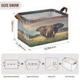 thumbnail image 2 of Ryvnso Elephant and Rainbow Storage Bins Large Basket Foldable Cube Toys Organizer with Handles 1 PC, 2 of 7