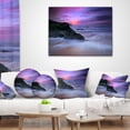 thumbnail image 3 of Designart Slow Motion Waves on Winch Beach - Seashore Throw Pillow - 18x18, 3 of 4