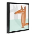 thumbnail image 2 of Stupell Industries Cottage Whimsical Fox Shadow Black Floating Frame Canvas Art, 25 x 25, by Carla Daly, 2 of 8