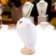 thumbnail image 4 of kusrkot Jewelry Bust Stand, with Base ,Wood stand, Storage Organizer, for Jewelry M, 4 of 6