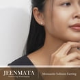 thumbnail image 6 of JeenMata 4 Prong - 1 Carat Cushion Cut Moissanite - Solitaire Stud Earrings in 18k Rose Gold Plating for Women, 6 of 11