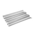 thumbnail image 1 of French Bread Baking Pan 3 Waves Non-Stick Stainless Steel Bread Tray for Toaster Oven Kitchen Meat B, 1 of 5