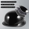 thumbnail image 3 of Medio casco de moto TRUSTERTHEE estilo alemán XXL negro, 3 of 6