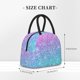 thumbnail image 2 of Disketp Multicolor Glitter Bolsa Térmica para Almuerzo, Lonchera con Abertura Amplia y Gran Capacidad, Organizador Reutilizable para Mujeres, Hombres y Adultos, 2 of 6