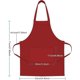 thumbnail image 5 of Kitchen Apron Chef Apron Professional Waterproof Cooking Apron with 2 Pockets Women Men Kitchen Bib Aprons Baking Apron Unisex for Home Grill, 5 of 5