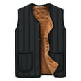 thumbnail image 5 of Cheers.US Men Middle-aged Men's Winter Warm Outdoor Keep Warm Windproof Vest Thick Fleece Lined Sleeveless Jacket, 5 of 8