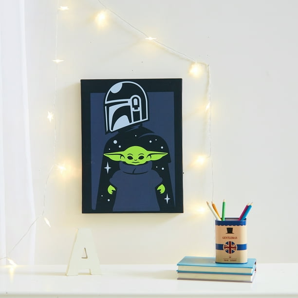 The Child Baby Yoda LED Canvas Wall Art