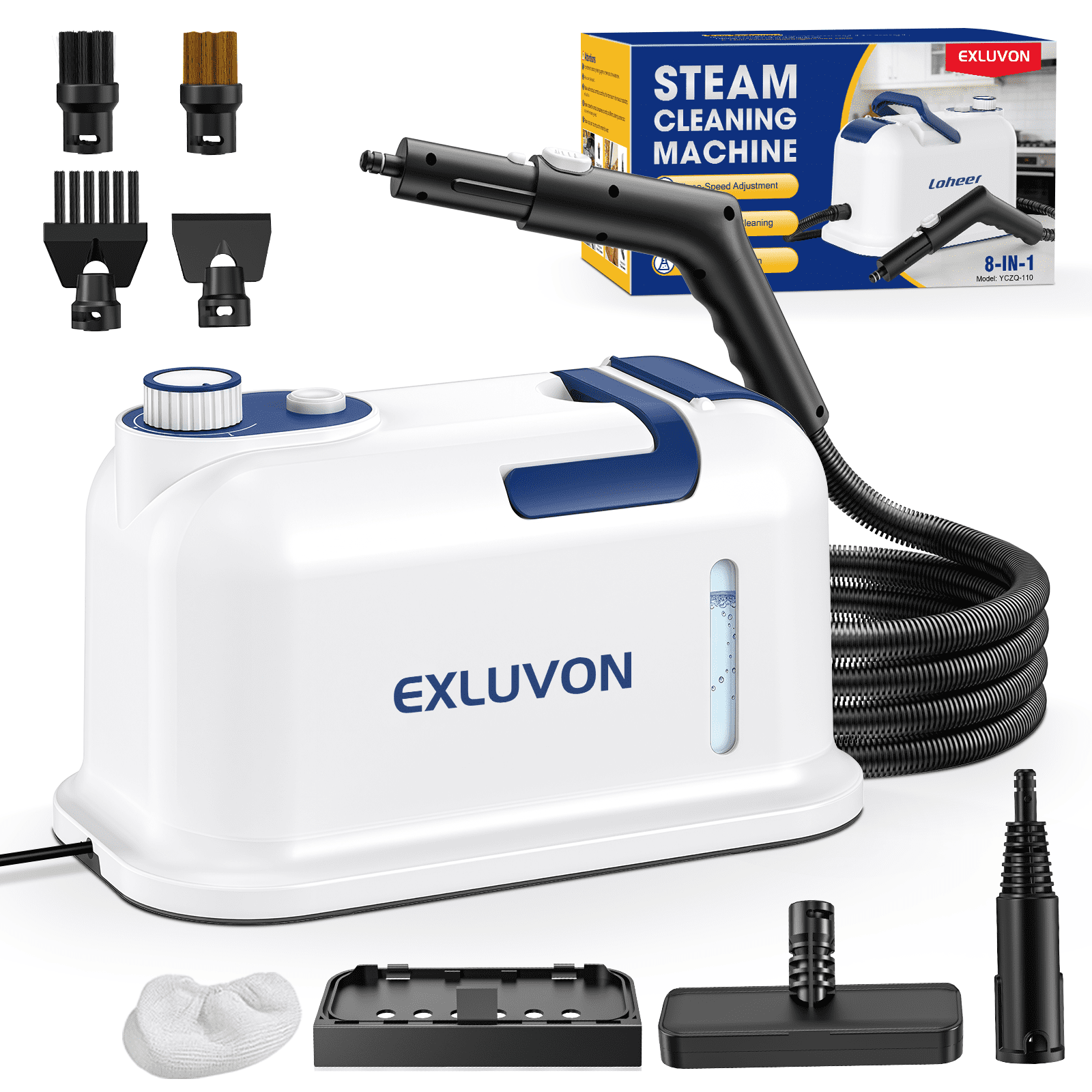 スチーム BIMZUC Handheld Steam Cleaner, 1000W Multi-Surface Steamer with 9