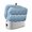Aqua Navy Blue, variant on Toaster Cover 2 Slice, Navy Blue Moire Dustproof Bakeware Oven Protector with Top Hook, Water Ripple Stripe Farmhouse Waterproof Small Kitchen Appliance Toasters Dust Cover, 11"x6"x8"