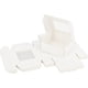 thumbnail image 1 of Cajas para pasteles ensambladas de 22 piezas, cuadradas de 3,4 pulgadas, de papel blanco, para panadería, con ventana de PVC, cajas de cartón para regalo, para galletas, pasteles pequeños y muffins., 1 of 5