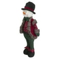 thumbnail image 4 of Northlight Jolly Plush Boy Snowman Christmas Figure - 25" - Red and Green, 4 of 5