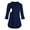 Dark Blue, variant on Gyujnb Notched V Collar Long Sleeve Solid Maternity Tunic Lift Up Double Nursing Layer Curved High Low Hem Soft Stretch Blouse Discreet Breastfeeding Postpartum ,M