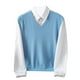 thumbnail image 2 of Camiseta sin mangas con cuello en V para hombre, jersey de camisola sin mangas de color liso a la moda, suéter de punto con cuello en V, top de poliéster para hombre, 2 of 7