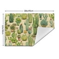 thumbnail image 3 of XMXT Woven Placemats Set of 1, Desert Plant Watercolor Stain Resistant Table Runner Anti-Skid Place Mats for Dining Table, 12 x 18 inches, 3 of 6