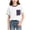 White, variant on Teylalorva Girls Cotton T-Shirt with Pocket Crew Neck Short Sleeve Kids Summer Trendy Casual Tee White Size 14-16