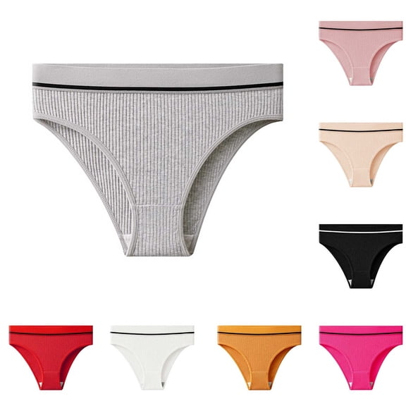 Ashirexll Ladies Underwear Panties, Womens Cotton Underwear, Womens Lace Mid Rise Waist Hip Lift Body Shaping Breathable Underwear