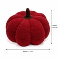 thumbnail image 2 of Pumpkin Throw Pillow, Soft Plush Yellow Halloween Decorative Cushion, 1 Pack 9.8 inch Stuffed Pumpkin Pillow, Perfect for Living Room Sofa Couch Bedroom Halloween Party Home Holiday Decoration, 2 of 7