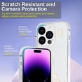 thumbnail image 3 of iPhone 14 Pro Case, Simplicity Transparent Shockproof Kawaii TPU Phone Case for iPhone 14 Pro 2022 (6.1 Inch) Cute Cover for Girls and Women, Small Orange Flowers, 3 of 13
