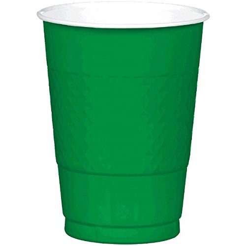 Green 16oz. Plastic Cups 20 per pack