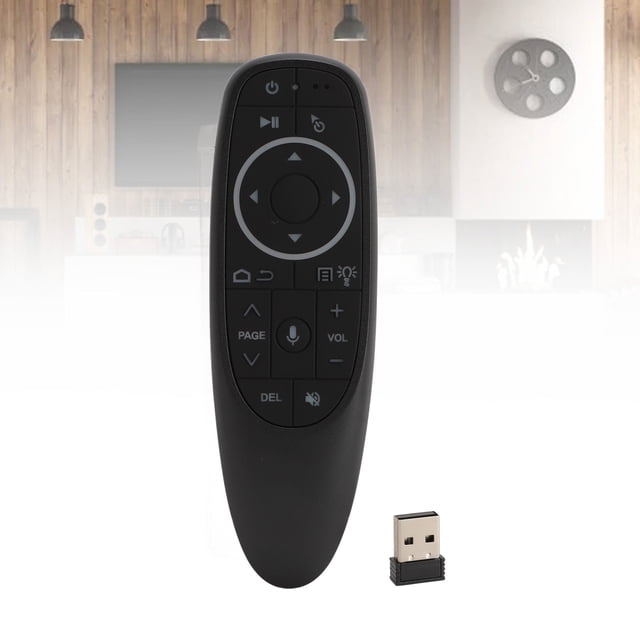 Voice Air Fly Mouse, Air Fly Mouse IR Learning BT 5.0 Connection Highly Sensitive 2.4G RF Accurately 7 Color Backlight for Laptop