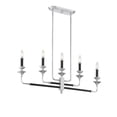 thumbnail image 4 of Savoy House 1-9851-5-67 Davidson Black & Chrome 5 Light Linear Chandelier (3" W x 14"H), 4 of 6