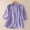 Purple, variant on Qulqfy Women's Shirts Cotton Linen Beige Puff Sleeve Blouse Spring Embroidered Dressy Casual Summer Tops for Women L