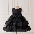 thumbnail image 5 of RMGVDSD Girls Birthday Dress Sequins Tiered Tutu Princess Dresses Flower Girl Wedding Party Gown Formal Dress Holiday Celebration Preppy Casual Pants, 5 of 8