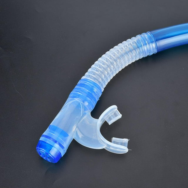 Herwey Professionnel de Plongée Tube de Respiration Plongée en Apnée Tube de Respiration PVC + Silicone Semi-Sec Tube de Respiration Équipement de Natation de Plongée