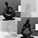 thumbnail image 3 of Esculturas de Pensadores, Adorno de Lectura de Estatua de Resina de Pensadores Negros, DecoracióN de Escultura de Pensadores, DecoracióN de Libros A, 3 of 8