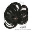 thumbnail image 3 of FELTECHELECTR Human Hair Bangs Air Slanted Bangs Wig Black Synthetic Material 1Pack, 3 of 6