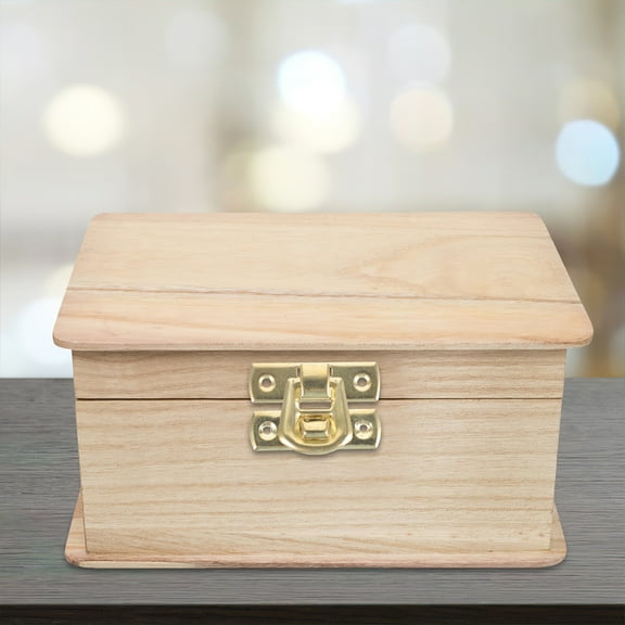 Soimiss 20Pcs Yellow Small Hasp Lock Zinc Alloy for Wooden Jewelry Cosmetic and Boxes