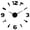 Black,27inch, variant on Barber Shop Giant DIY Wall Clock Mirror Surface Barber Toolkits Decorative Wall Watch Hairdresser Gift Beauty Salon Wall Art(Black,27inch)
