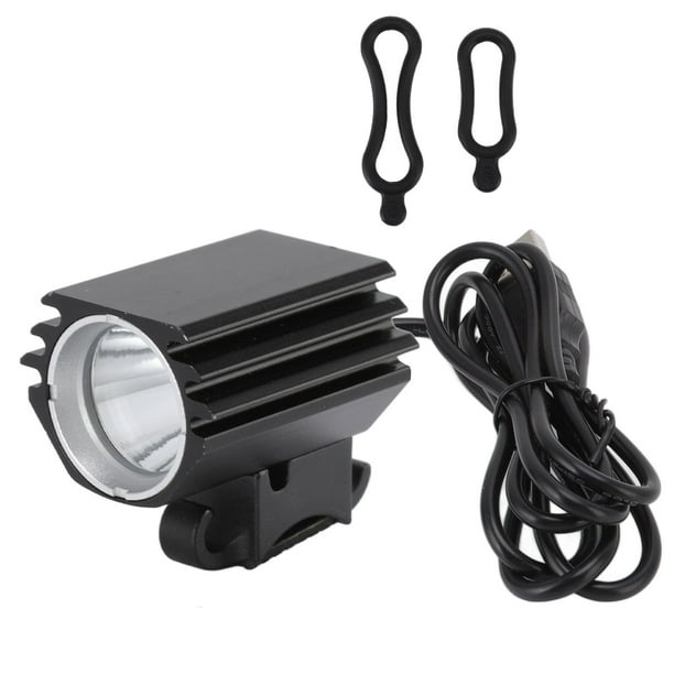 Faro LED para bicicleta de montaña, faro LED para bicicleta de montaña, luz para bicicleta, carga USB, luz delantera para bicicleta, funcionamiento suave
