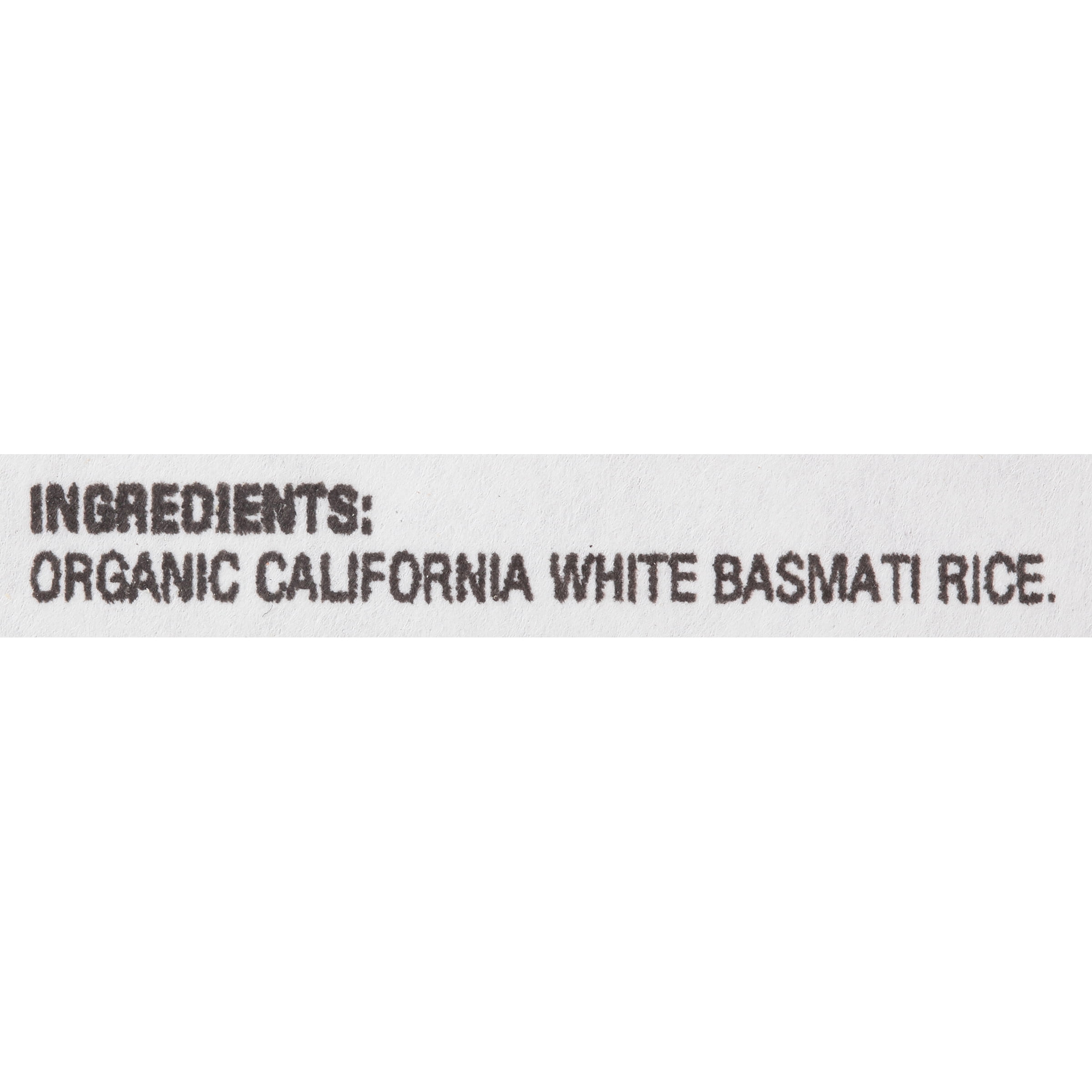 Organic White Basmati Rice