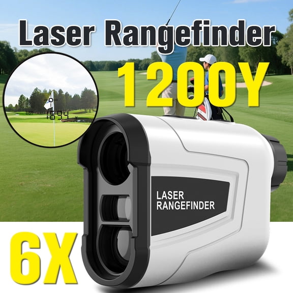 BOAYAL Golf Rangefinder 1200 Yards 6X Magnification with Slope Flag Lock Vibration Laser Range Finder for Golfing Hunting