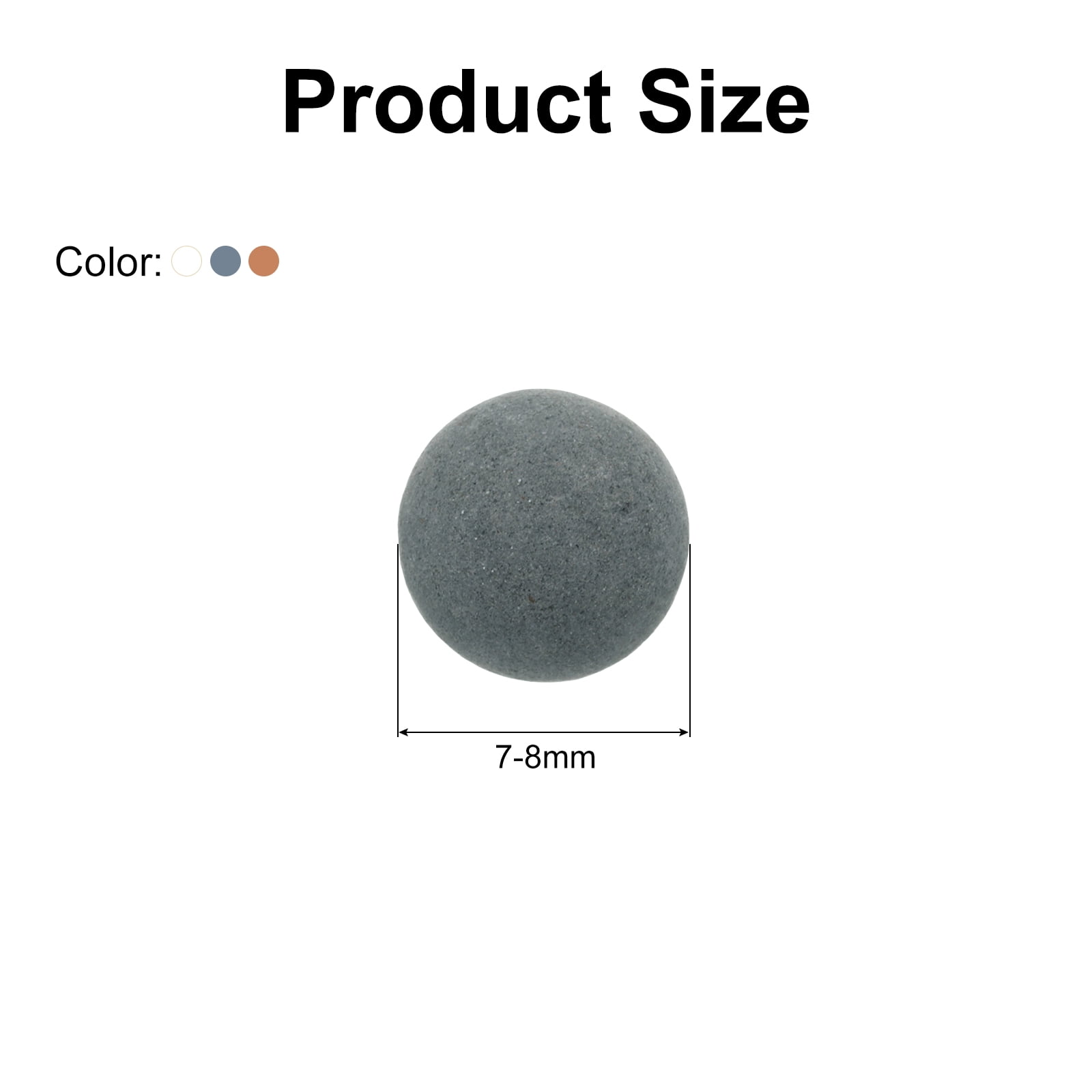 Unique Bargains 7Pcs Replacement Shower Head Bead for Filtration 0.28"-0.31"