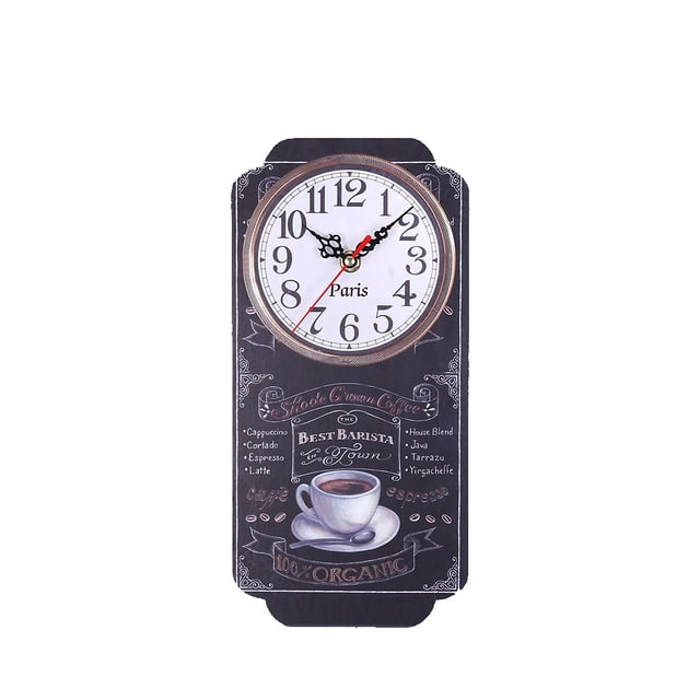 Creative Wooden MDF Wall Clock Farmhouse Decor Wall Clocks Large Decorative
