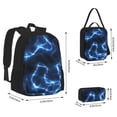 thumbnail image 2 of Fotbe Blue Lightning Set Escolar 3 en 1 para Niños - Mochila Duradera con Lonchera Aislante y Estuche para Lápices - Mochila Escolar para Niños y Niñas, 2 of 7