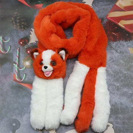 

SUWHWEA Women S Scarf Ladies Plush Scarf Fashion Cartoon Animal Bib Autumn And Winter Plus Velvet Thickening Rabbit Scarf On Clearance