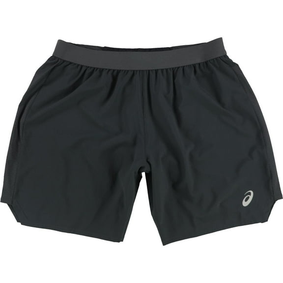 ASICS Mens Road 7in Athletic Workout Shorts, Grey, Large
