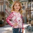 thumbnail image 2 of Garronmavis Cat Girls Long Sleeve T-Shirts 9-10 Warm Cherry Blossom Long Sleeve Crewneck T-Shirts Tee Tops for Girls Comfortable Casual Crewneck Loose Fit Tee Tops for Daily Life, 2 of 7
