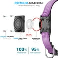 thumbnail image 3 of Collar para perro Furrigo Upgrade AirTag, impermeable, morado, 3 of 6
