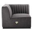 thumbnail image 6 of Conjure Channel Tufted Performance Velvet 5-Piece Sectional, 6 of 6